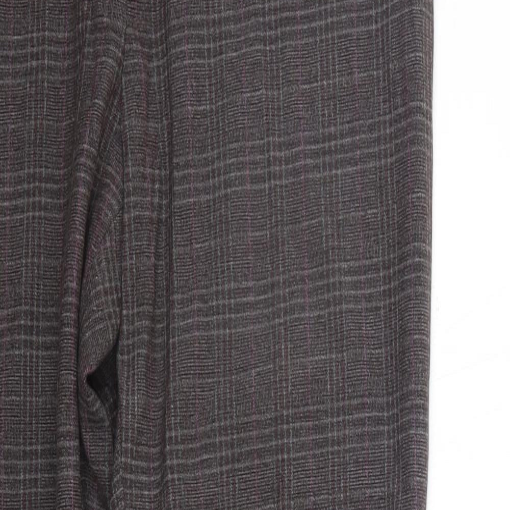 Country Casuals Womens Grey Check  Trousers  Size 12 L28 in