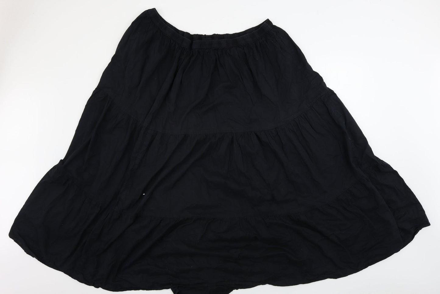 ELVI Womens Black   A-Line Skirt Size 34 in