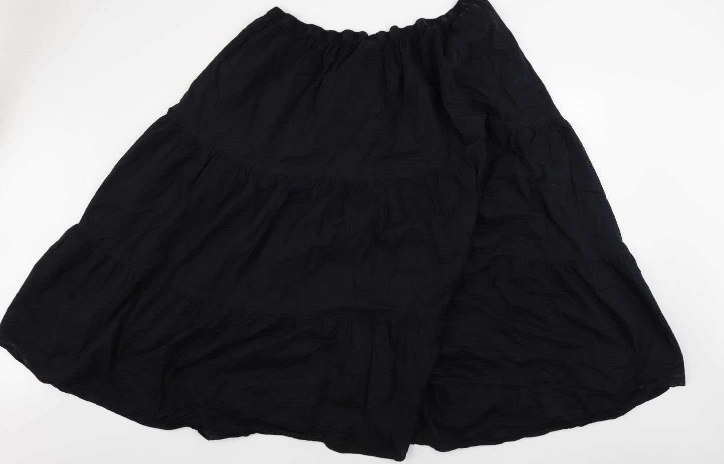 ELVI Womens Black   A-Line Skirt Size 34 in