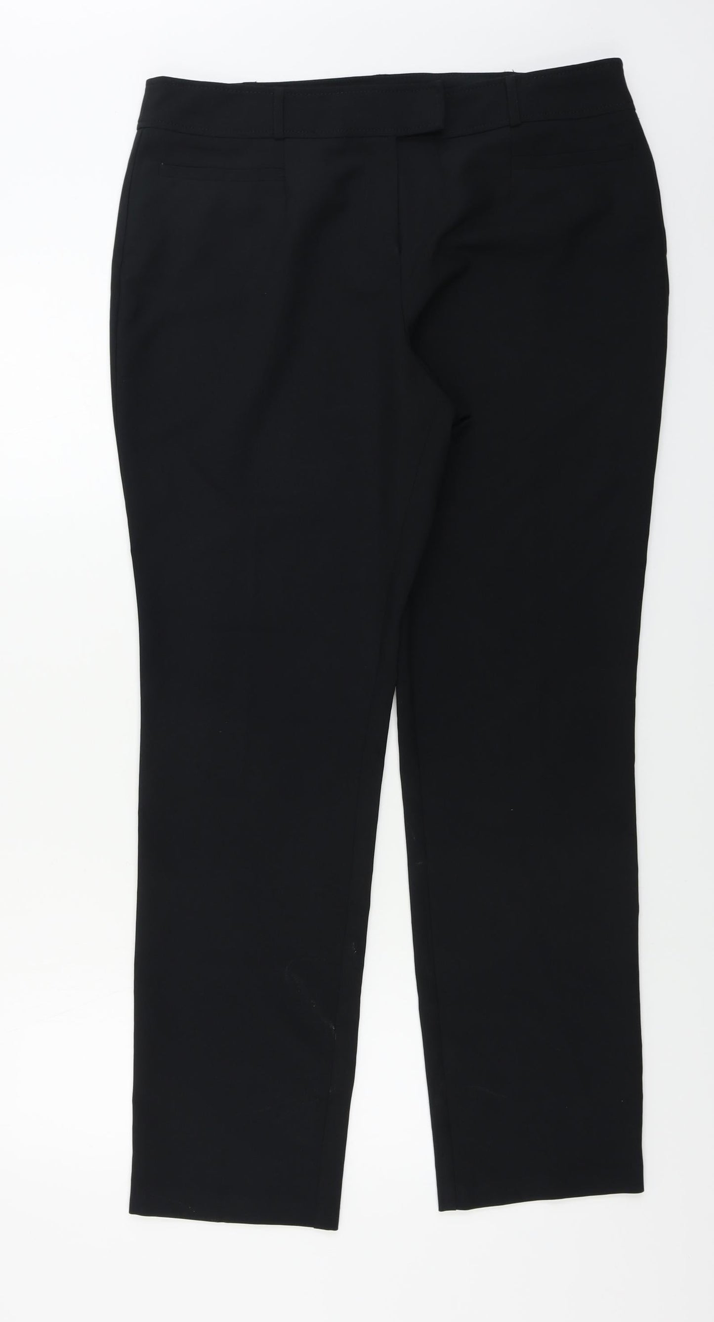 South Womens Black   Trousers  Size 16 L30 in