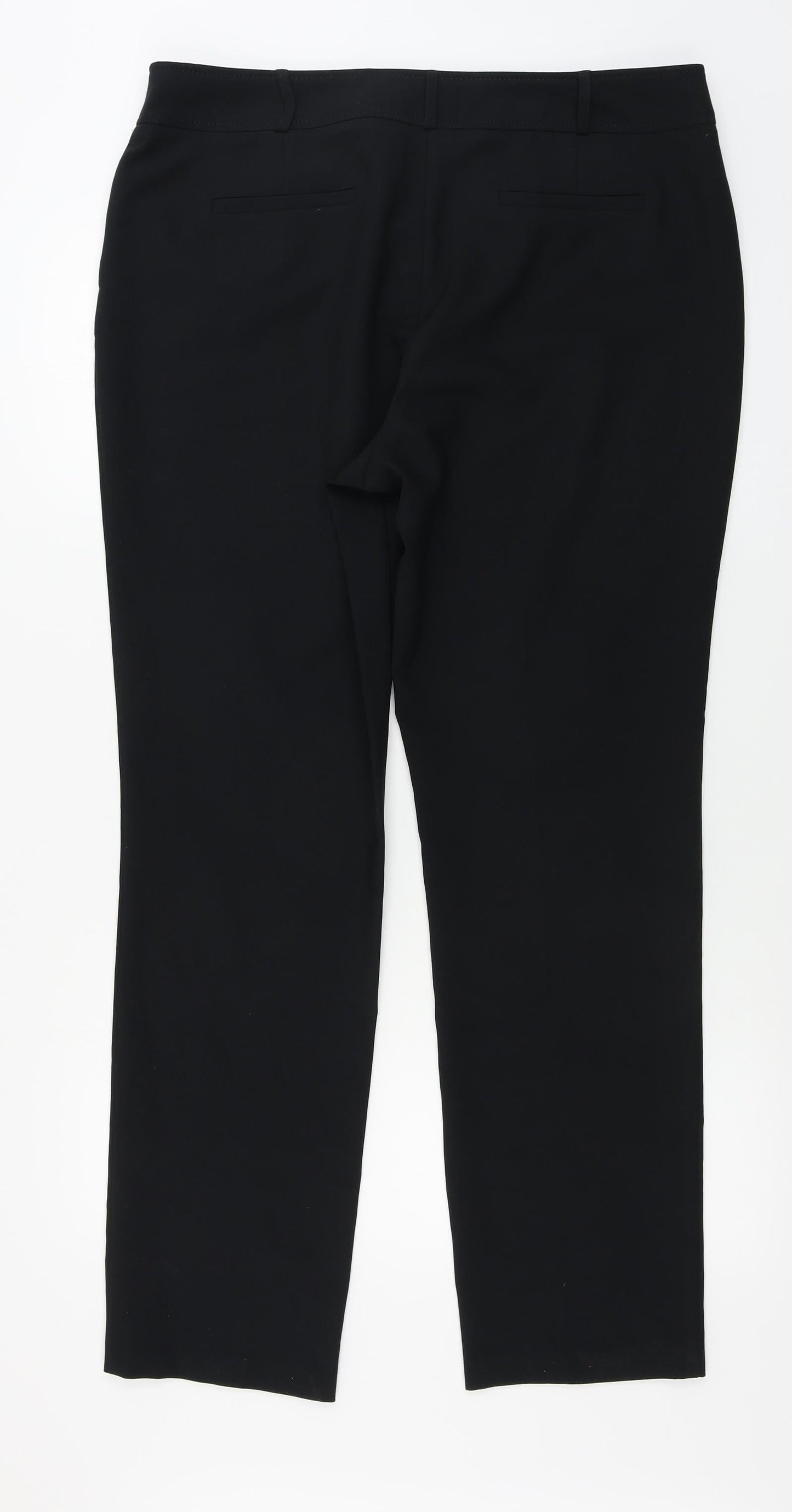 South Womens Black   Trousers  Size 16 L30 in