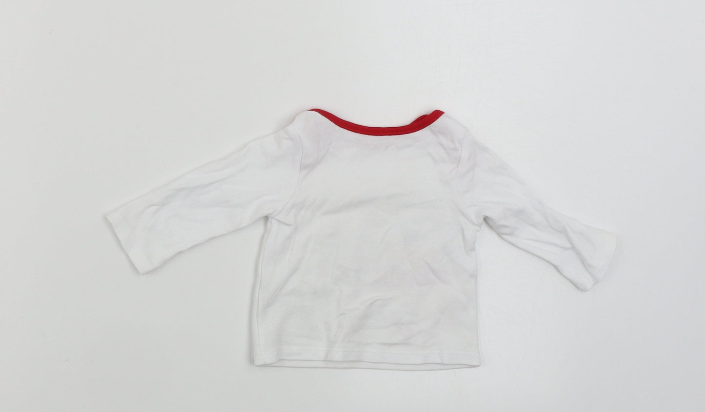 Nutmeg  Boys White   Pullover Jumper Size 6-9 Months
