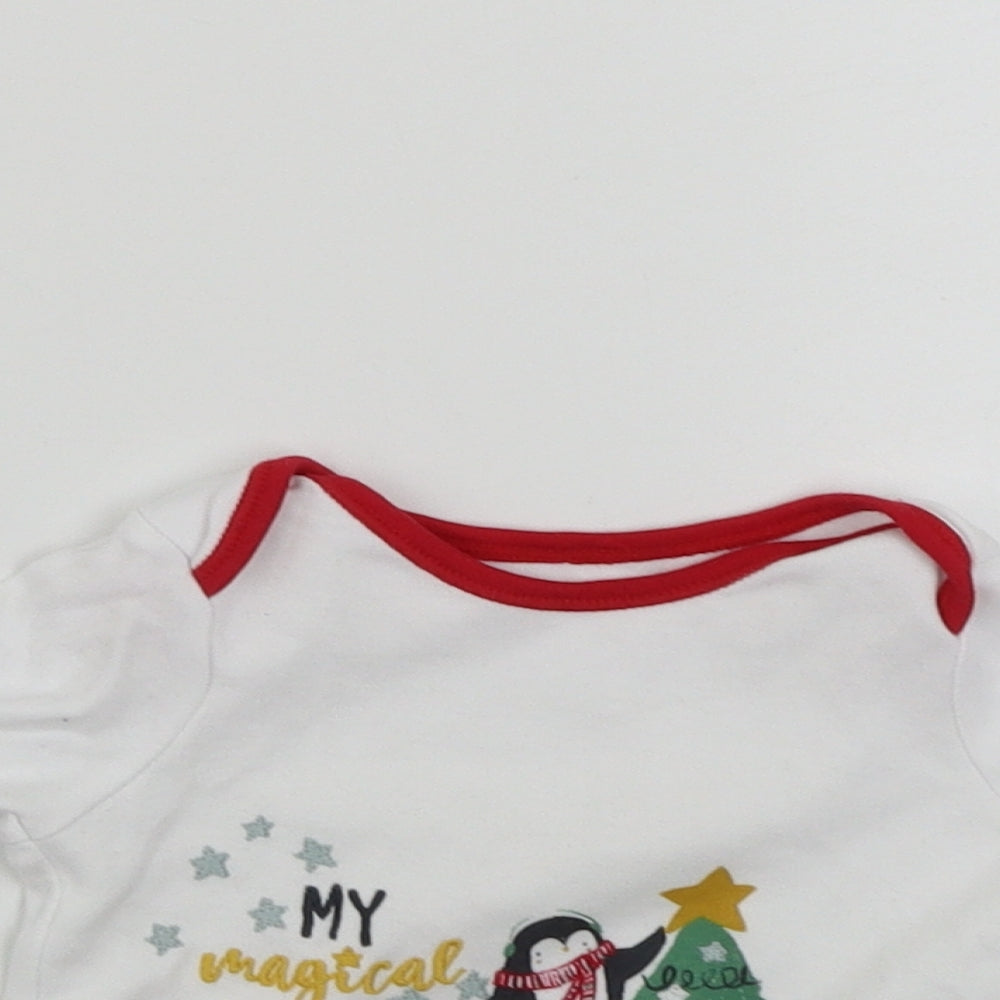 Nutmeg  Boys White   Pullover Jumper Size 6-9 Months