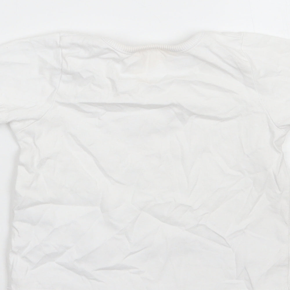 M&Co Girls White   Basic T-Shirt Size 2 Years