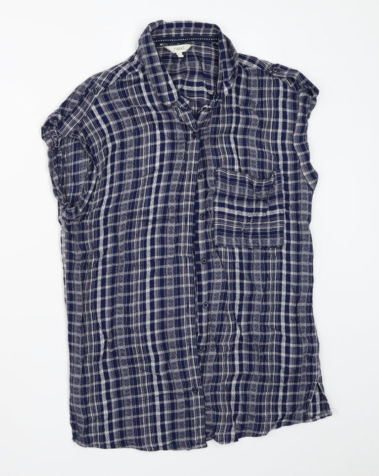 NEXT Womens Blue   Basic Button-Up Size 6