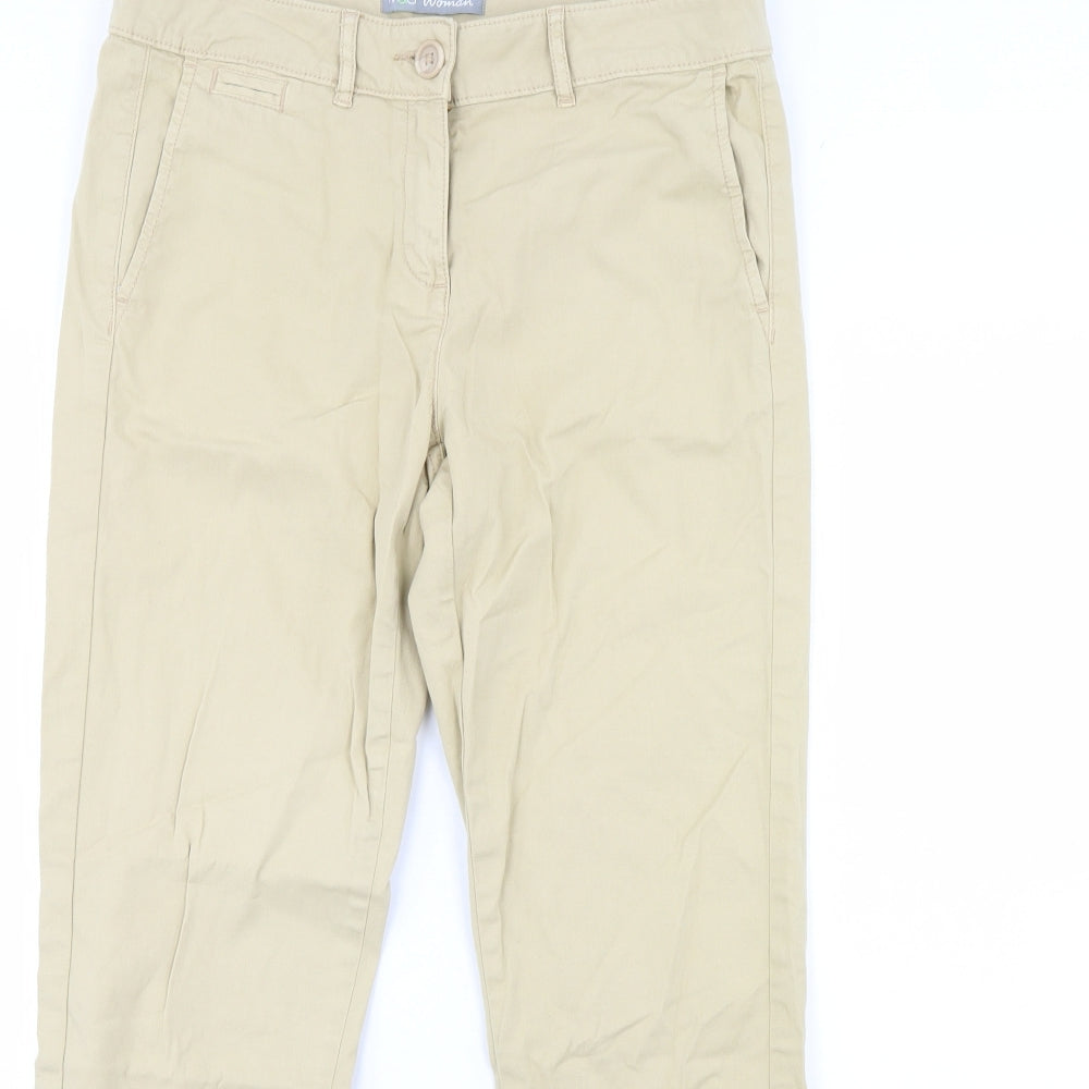 m&s Womens Beige   Trousers  Size 10 L30 in