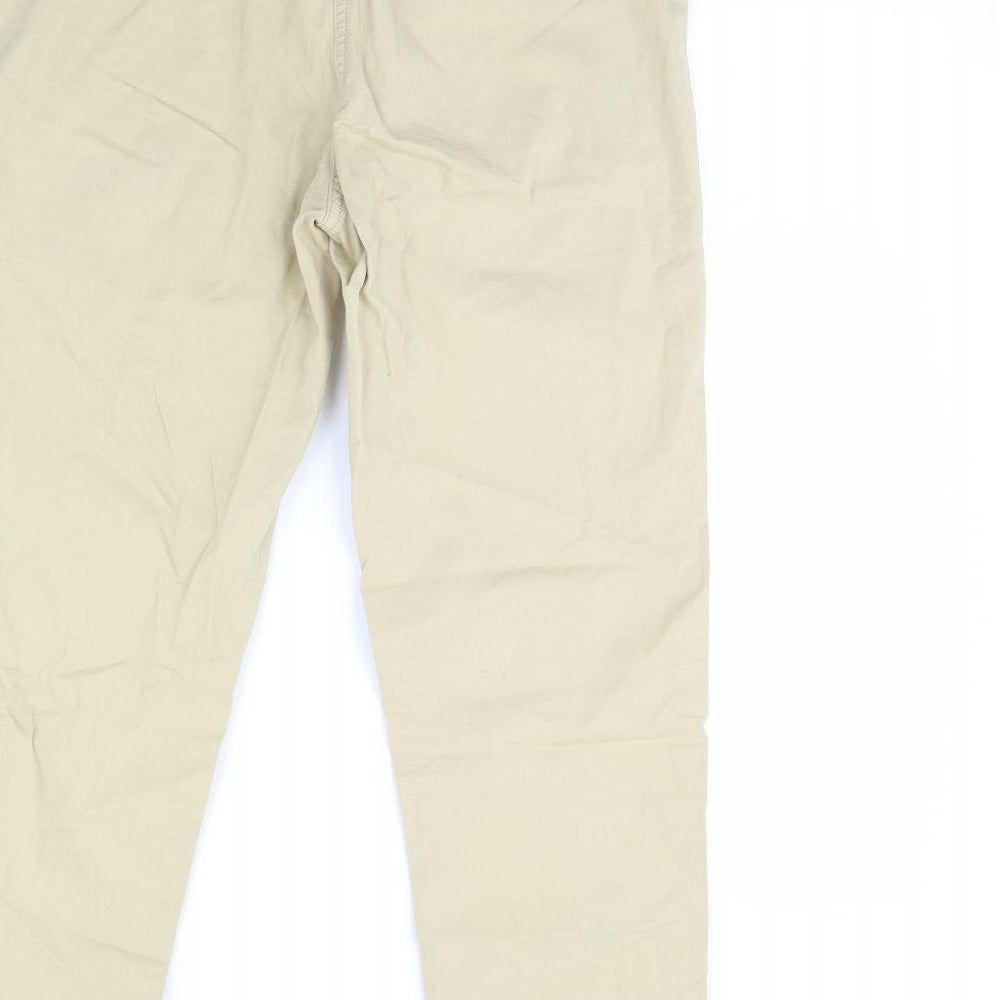 m&s Womens Beige   Trousers  Size 10 L30 in