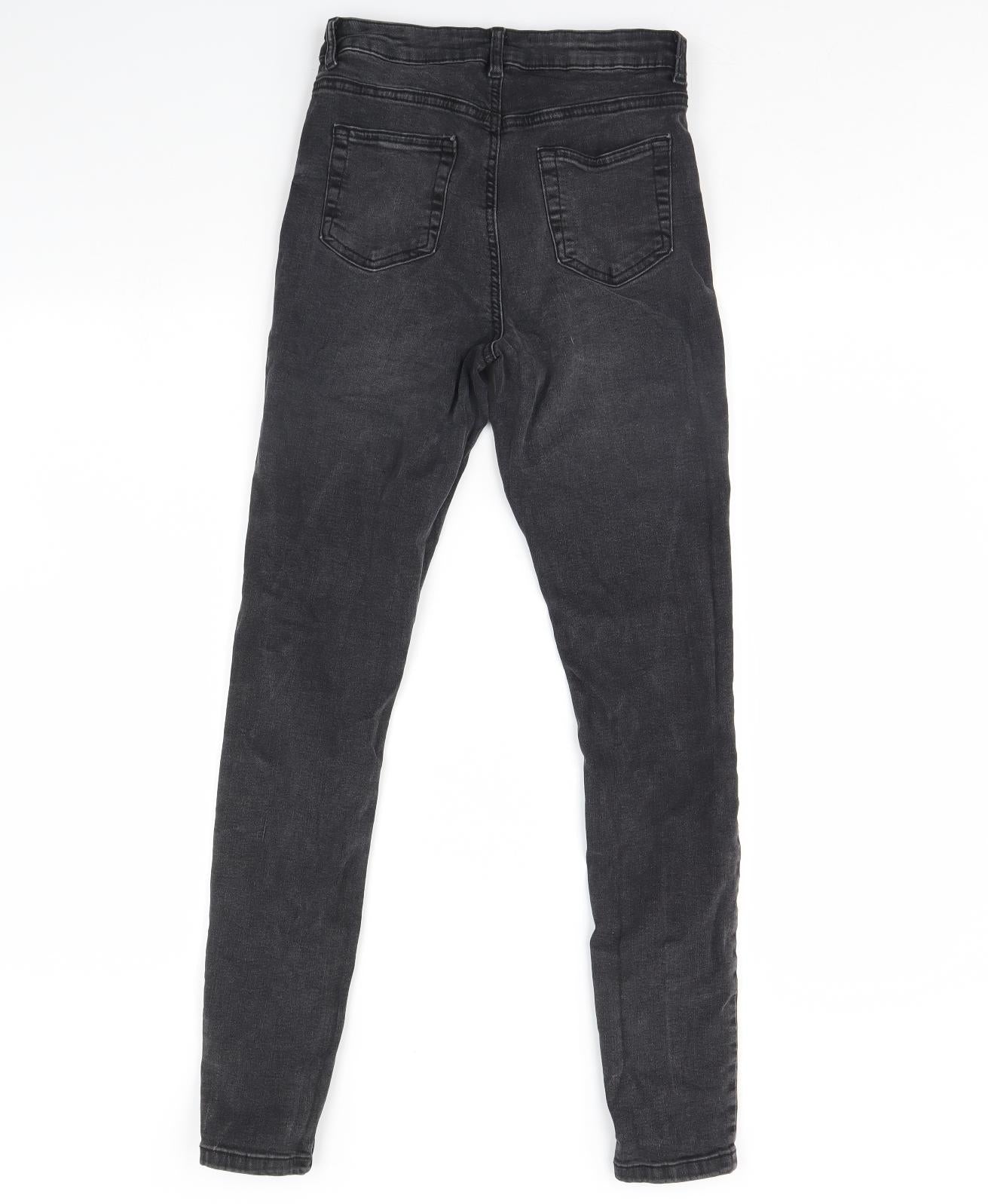 Denim & Co. Womens Black  Denim Skinny Jeans Size 10 L28 in