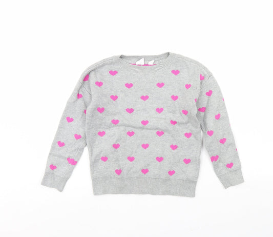 Gap Girls Grey   Pullover Jumper Size S