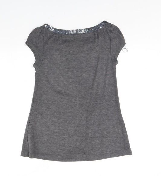H&M Womens Grey   Basic Blouse Size M