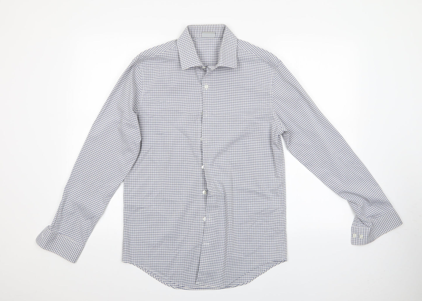 Kenneth Cole Mens Multicoloured Check   Button-Up   - Reaction Kenneth Cole Slimfit Shirt