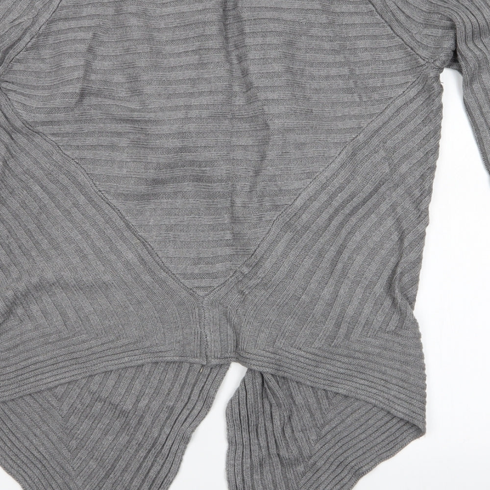 Preview Womens Grey   Cardigan Jumper Size S  - Waterfall Cardigan