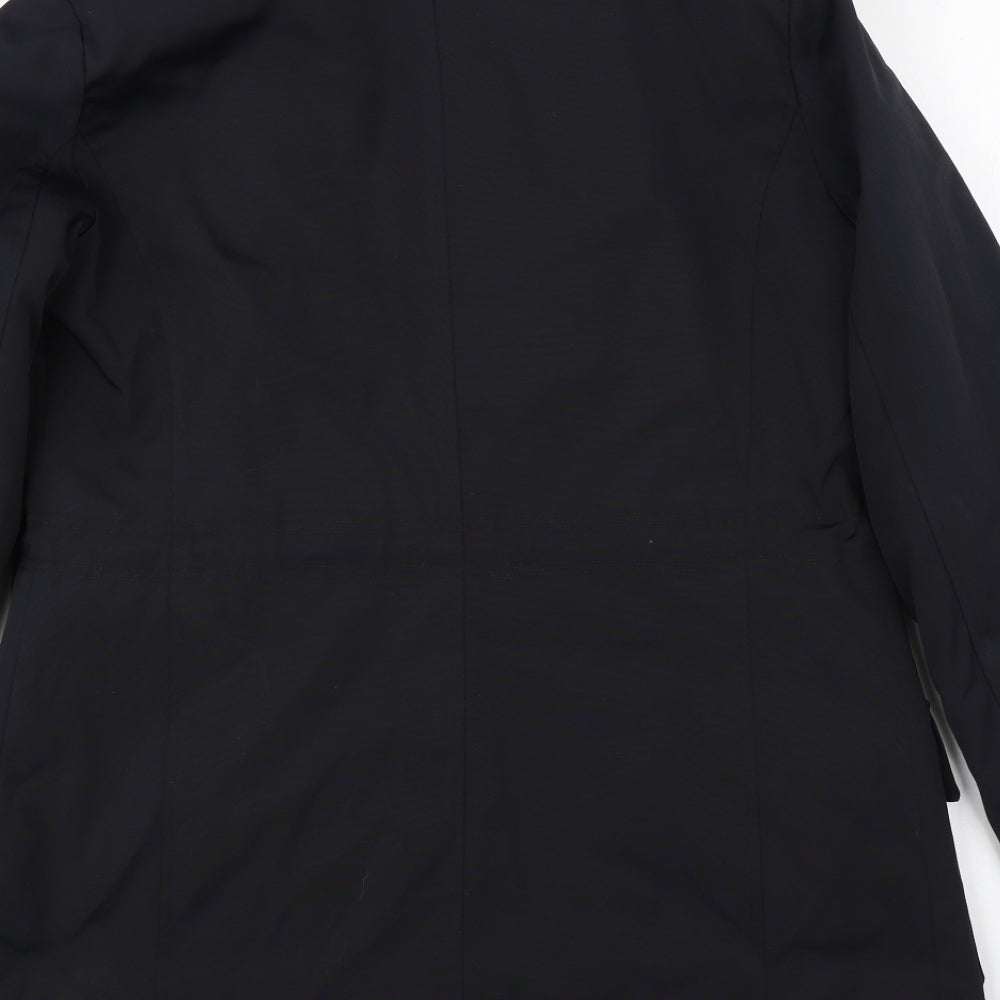 Marks & Spencer Womens Black   Overcoat Coat Size S