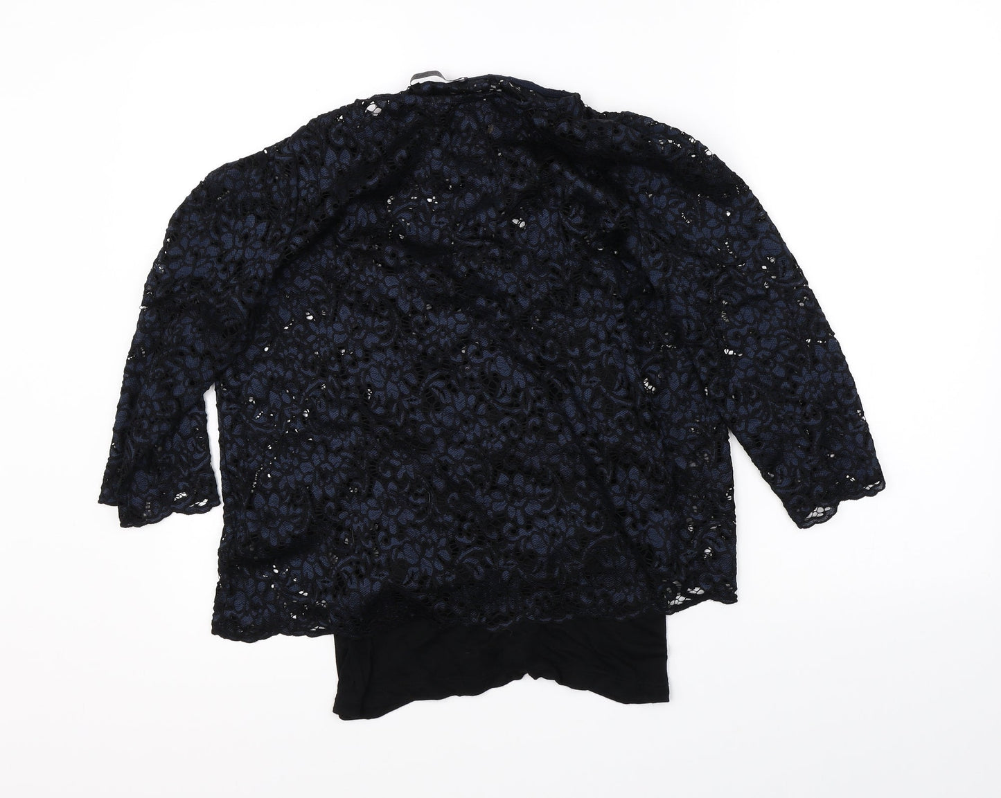 Marks & Spencer Womens Blue Floral  Basic Blouse Size 12