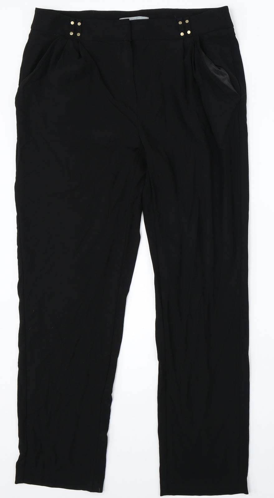 Marks & Spencer Womens Black   Dress Pants Trousers Size 12 L28 in