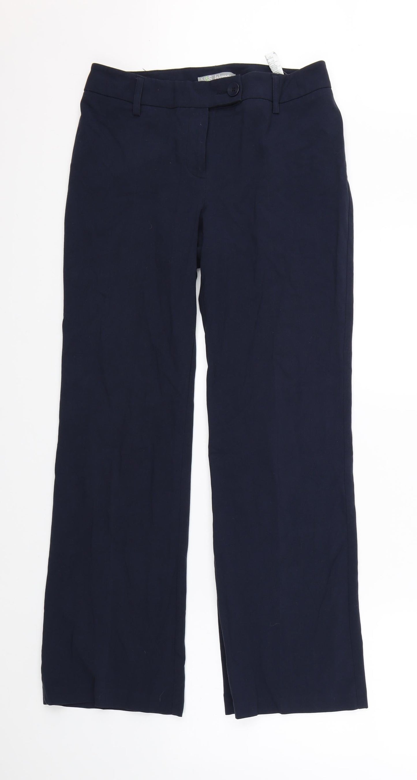 Marks & Spencer Womens Blue   Dress Pants Trousers Size 10 L28 in