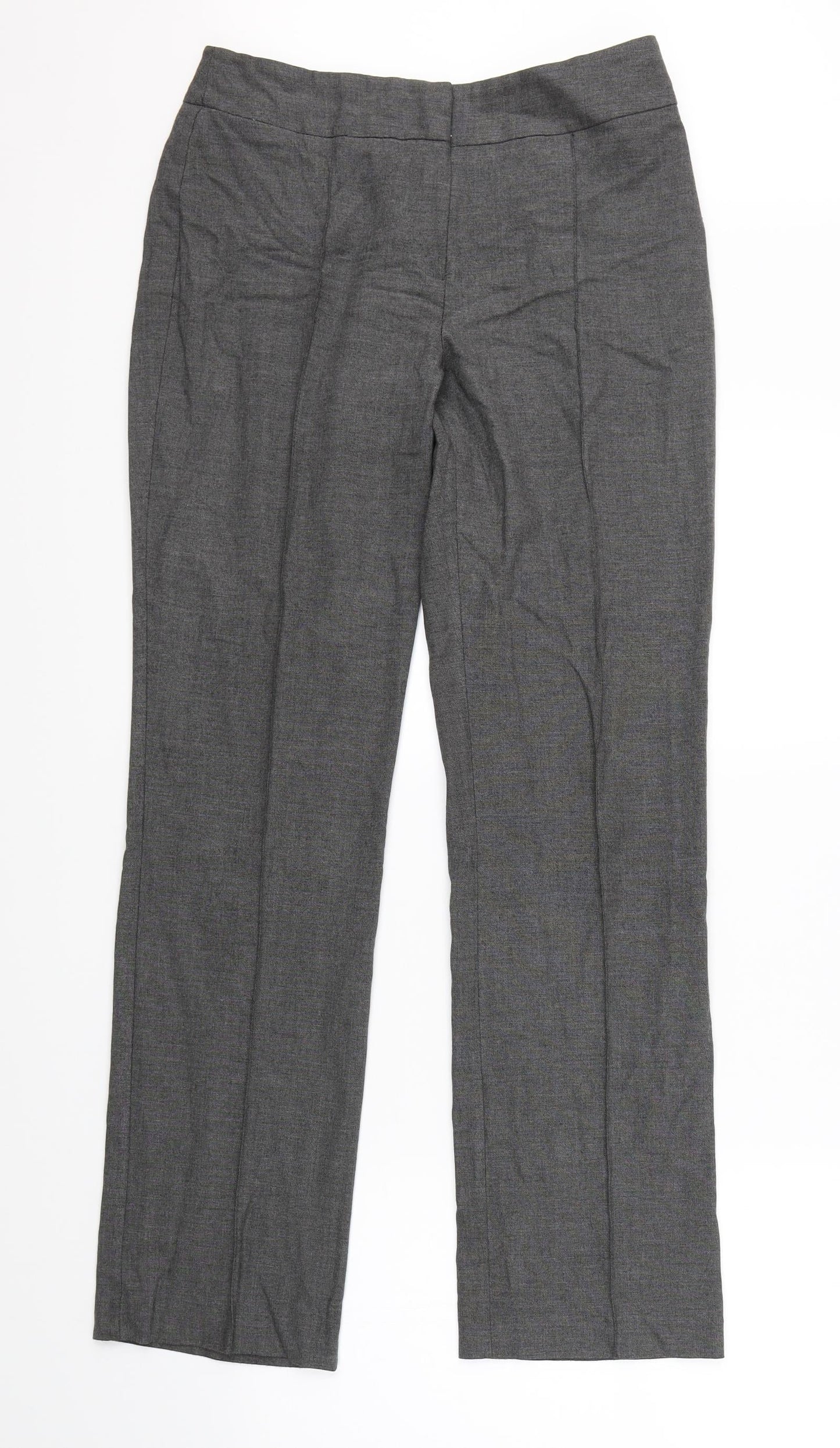Linea Womens Grey   Dress Pants Trousers Size 10 L30 in