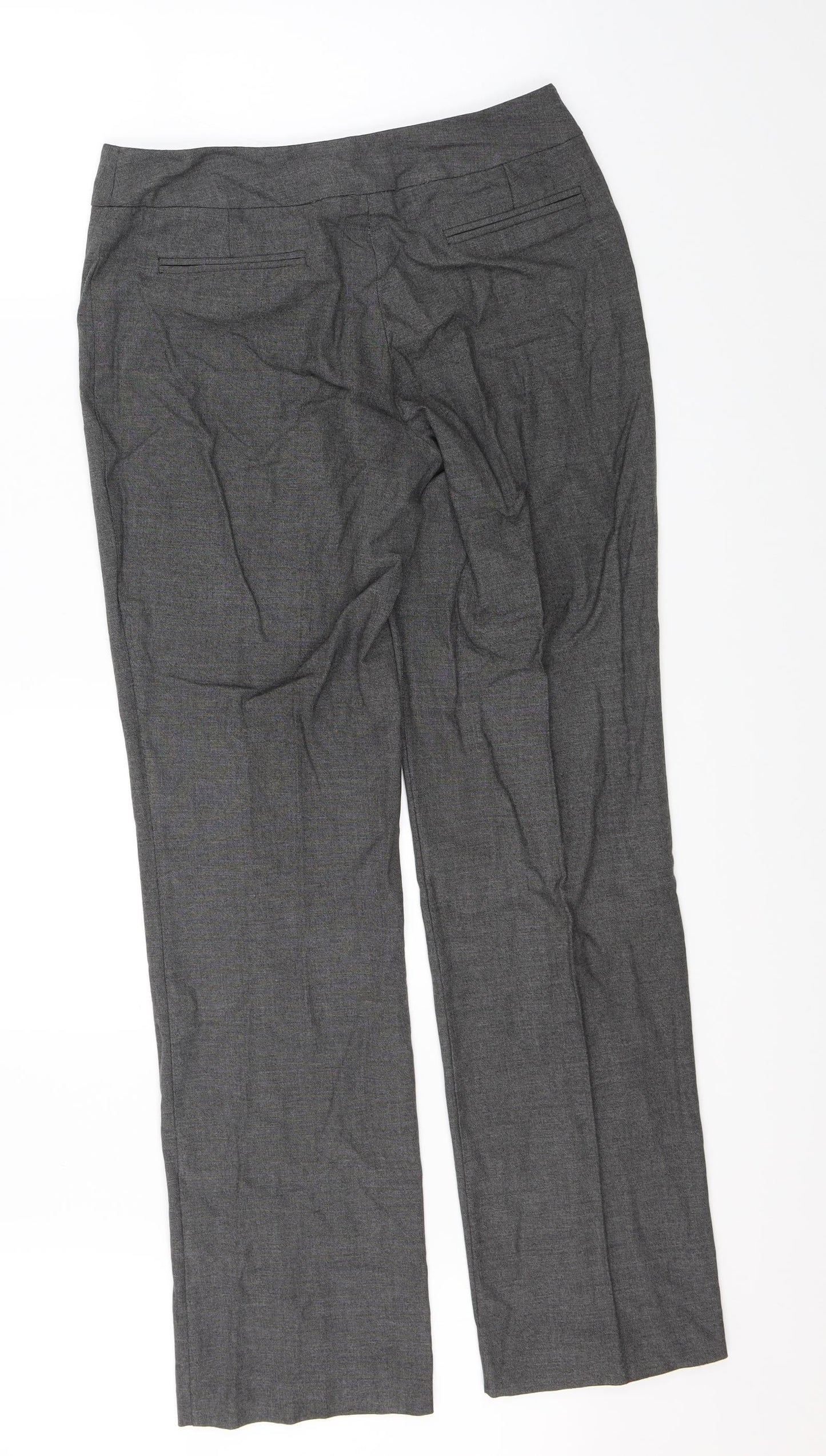 Linea Womens Grey   Dress Pants Trousers Size 10 L30 in