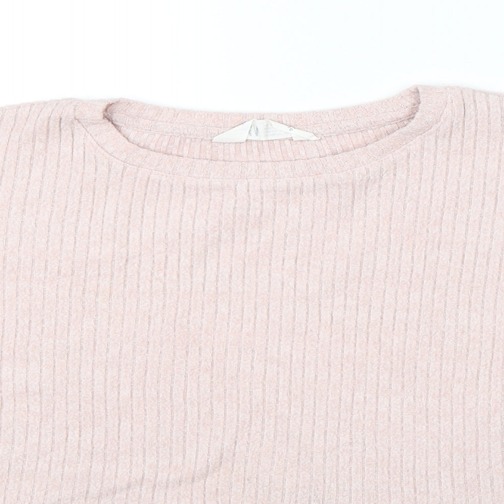 H&M Girls Pink   Pullover Jumper Size 11-12 Years