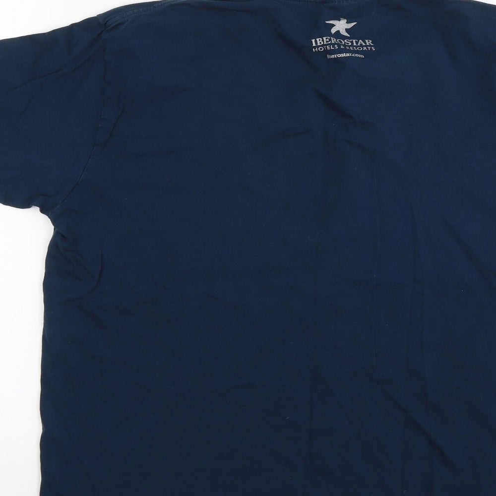 Monroy Sports Womens Blue   Basic T-Shirt Size XL  - Winner