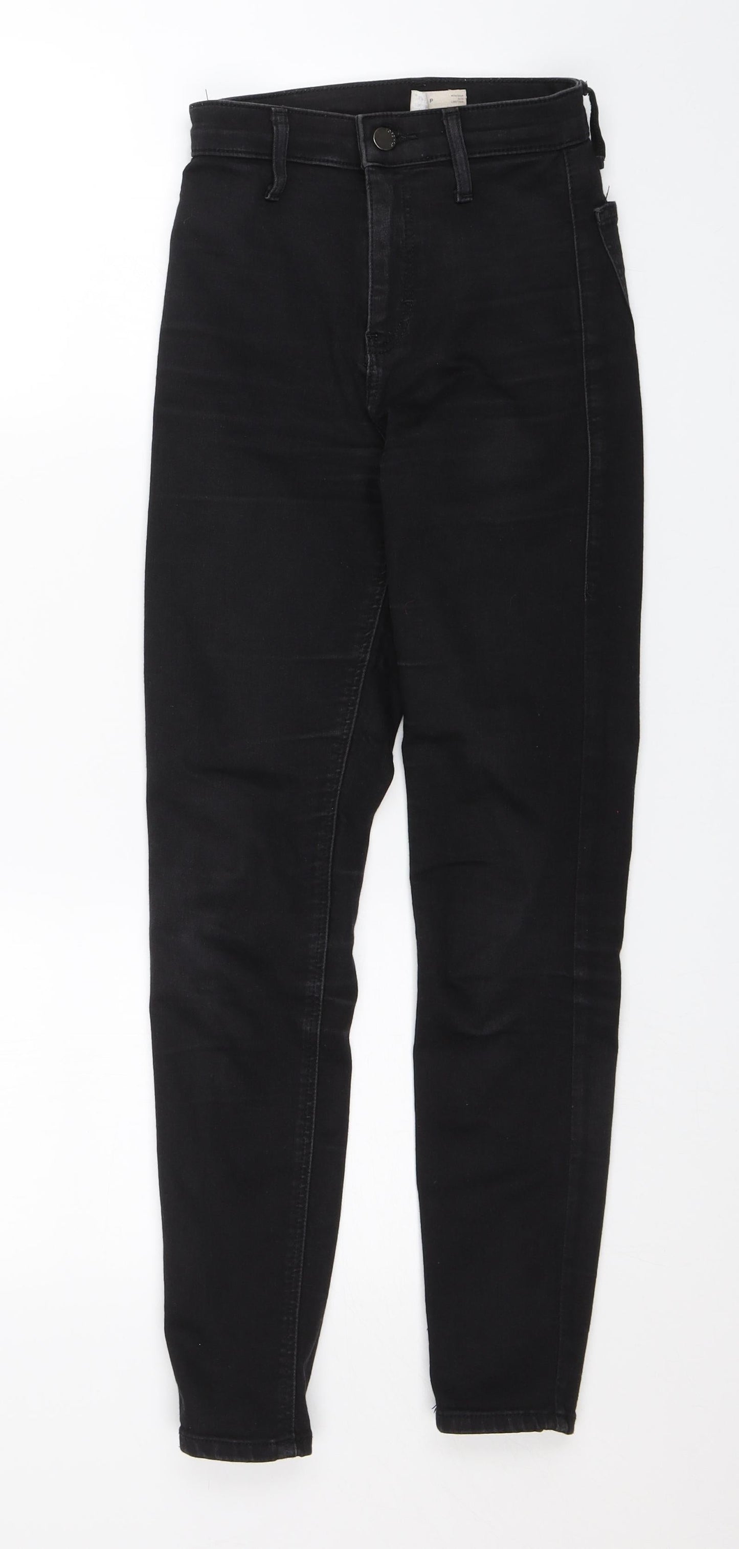 Topshop Womens Black   Skinny Jeans Size 24 in L25 in