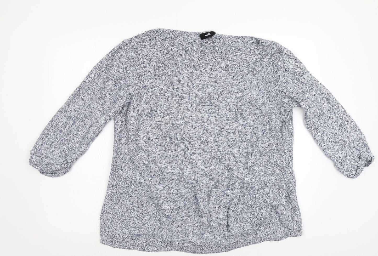 Wallis Womens Blue   Pullover Jumper Size L