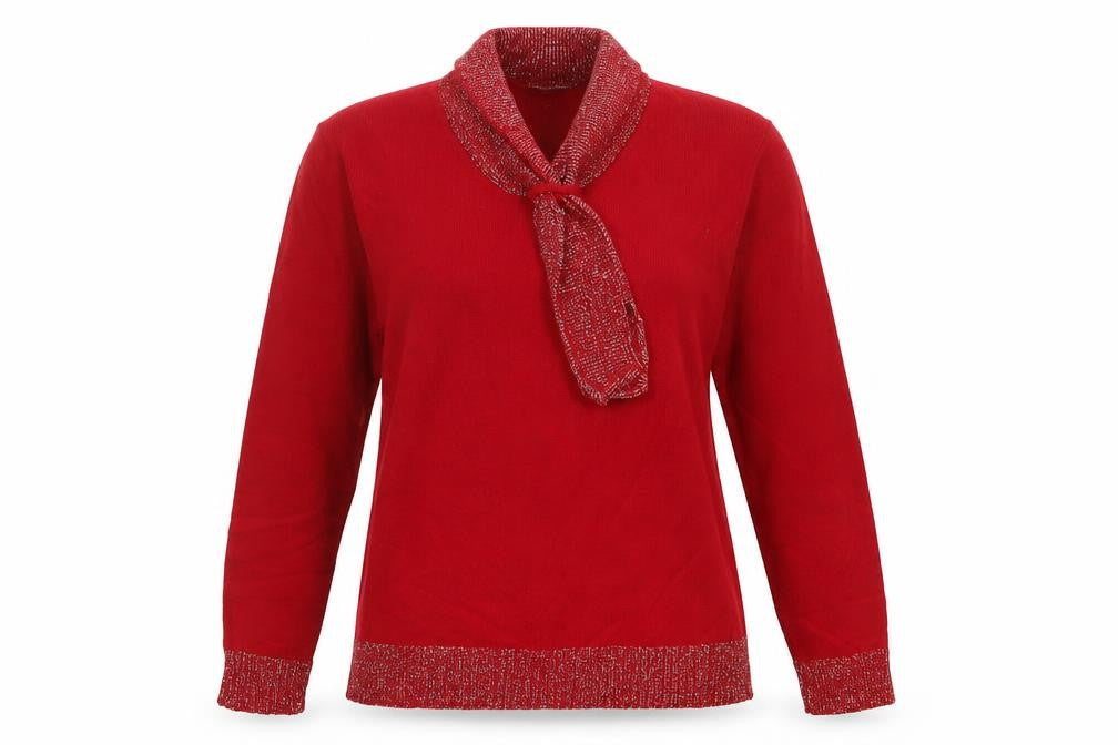 Select Womens Red   Pullover Jumper Size M