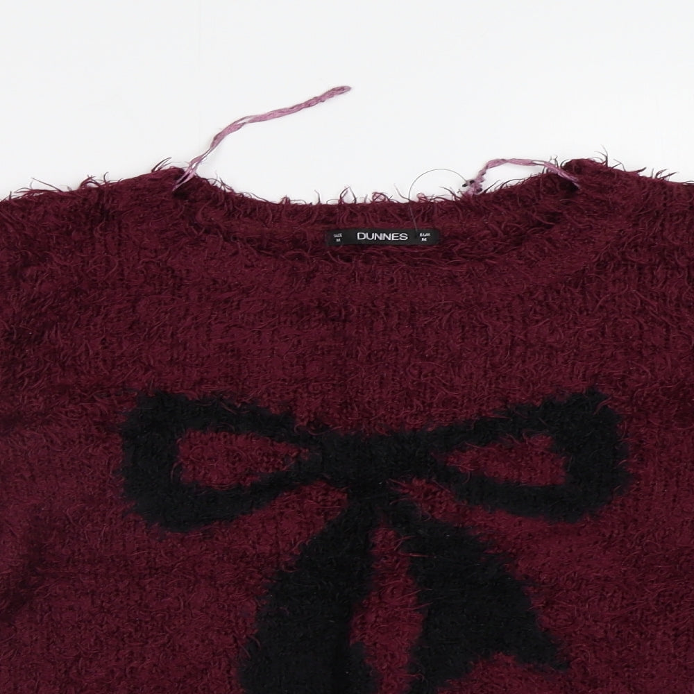 Dunnes Womens Red   Pullover Jumper Size M