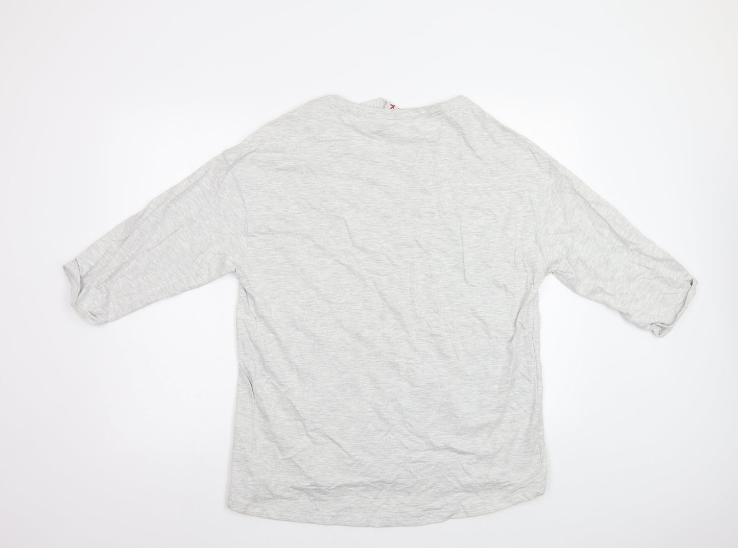 Primark Womens Grey   Top Pyjama Top Size M  - Xmas Top