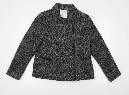 RJR Womens Grey   Pea Coat Coat Size 16
