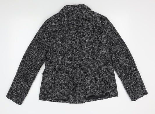 RJR Womens Grey   Pea Coat Coat Size 16
