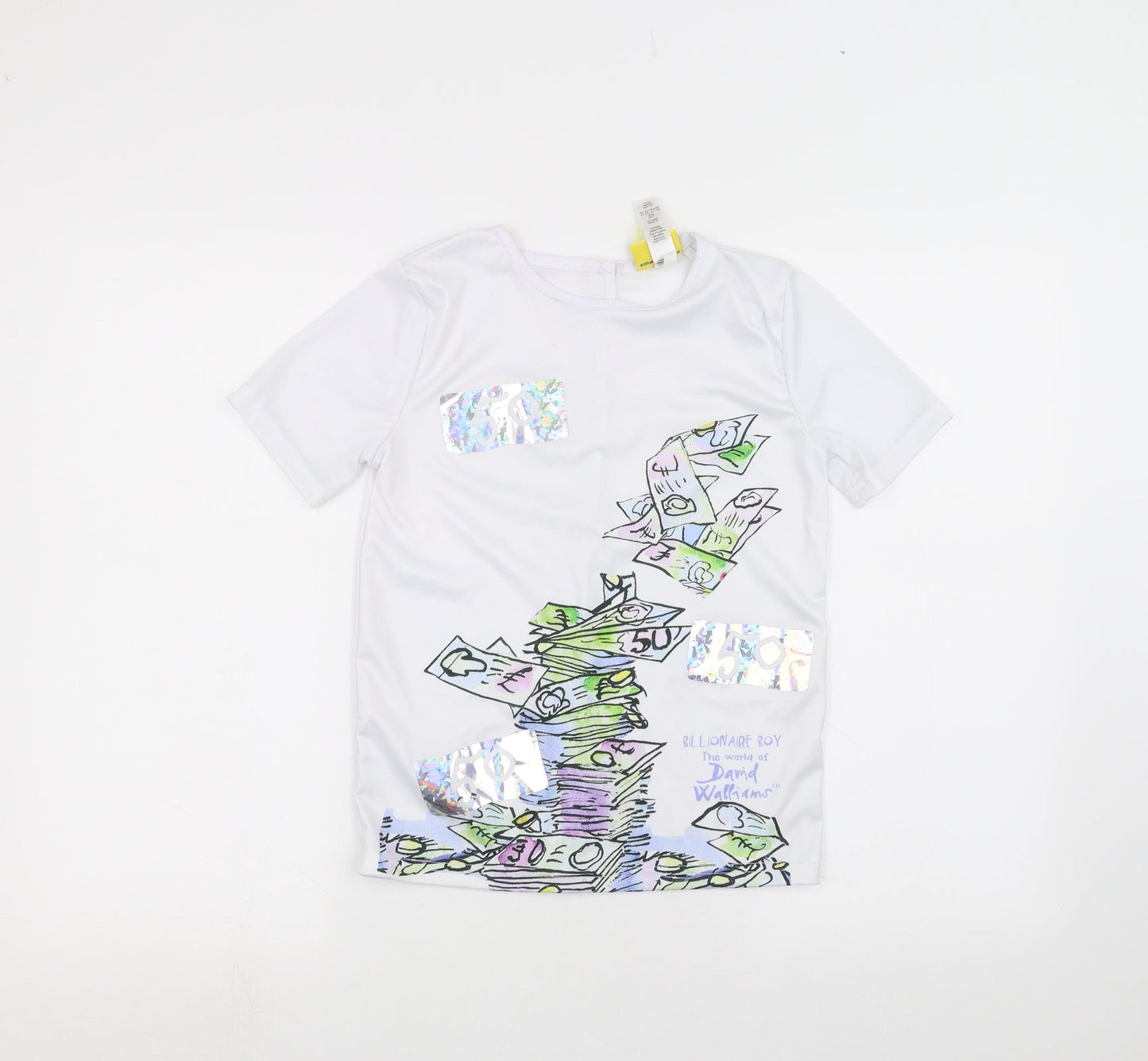 George Boys White   Basic T-Shirt Size 9-10 Years