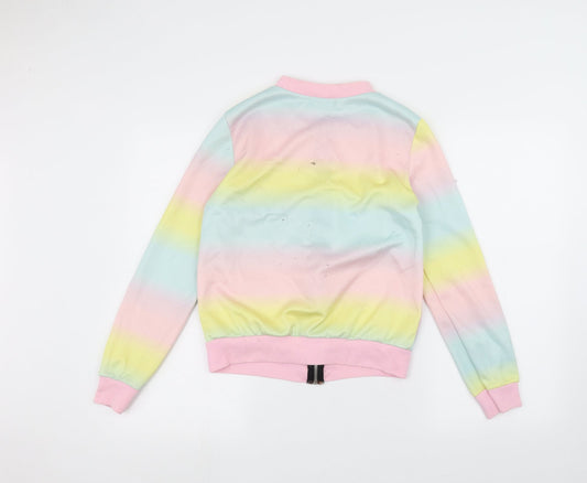 Prague Girls Pink   Bomber Jacket Jacket Size M