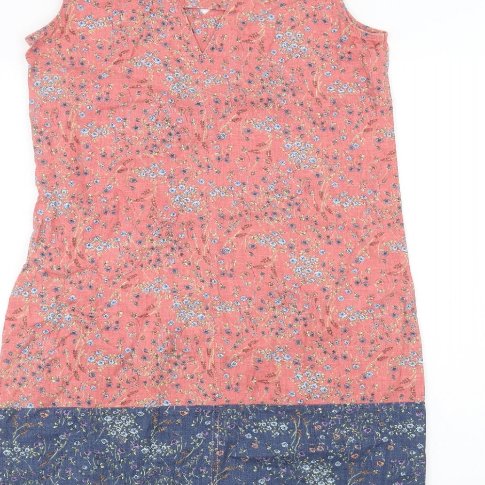 NEXT Womens Pink Floral  Basic T-Shirt Size 8