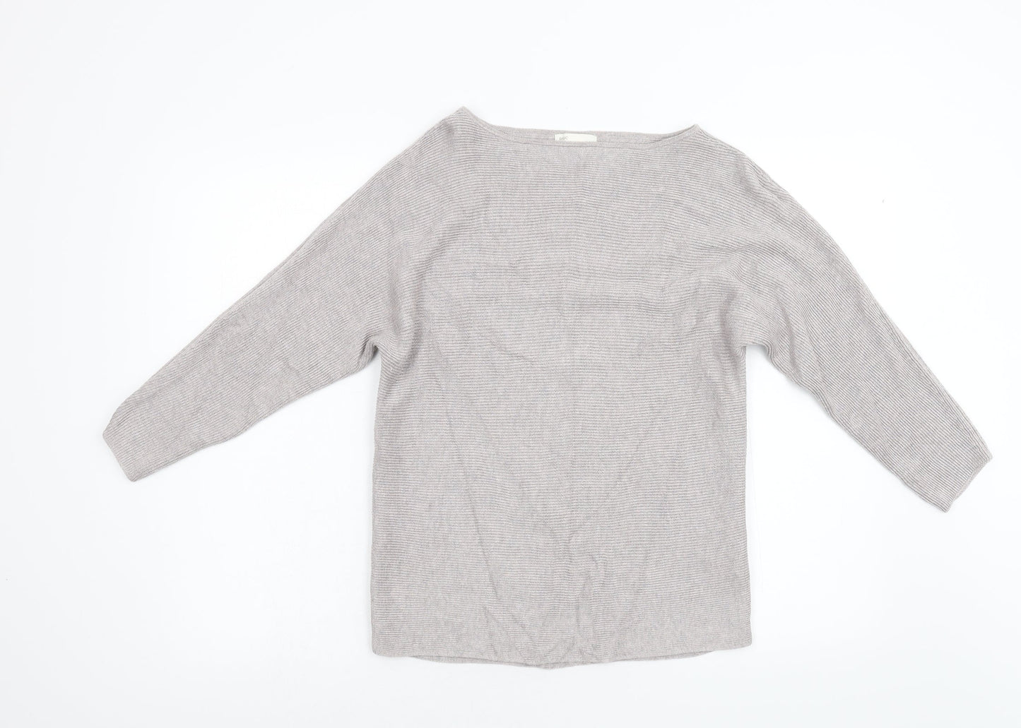 H&M Womens Beige  Knit Pullover Jumper Size XS