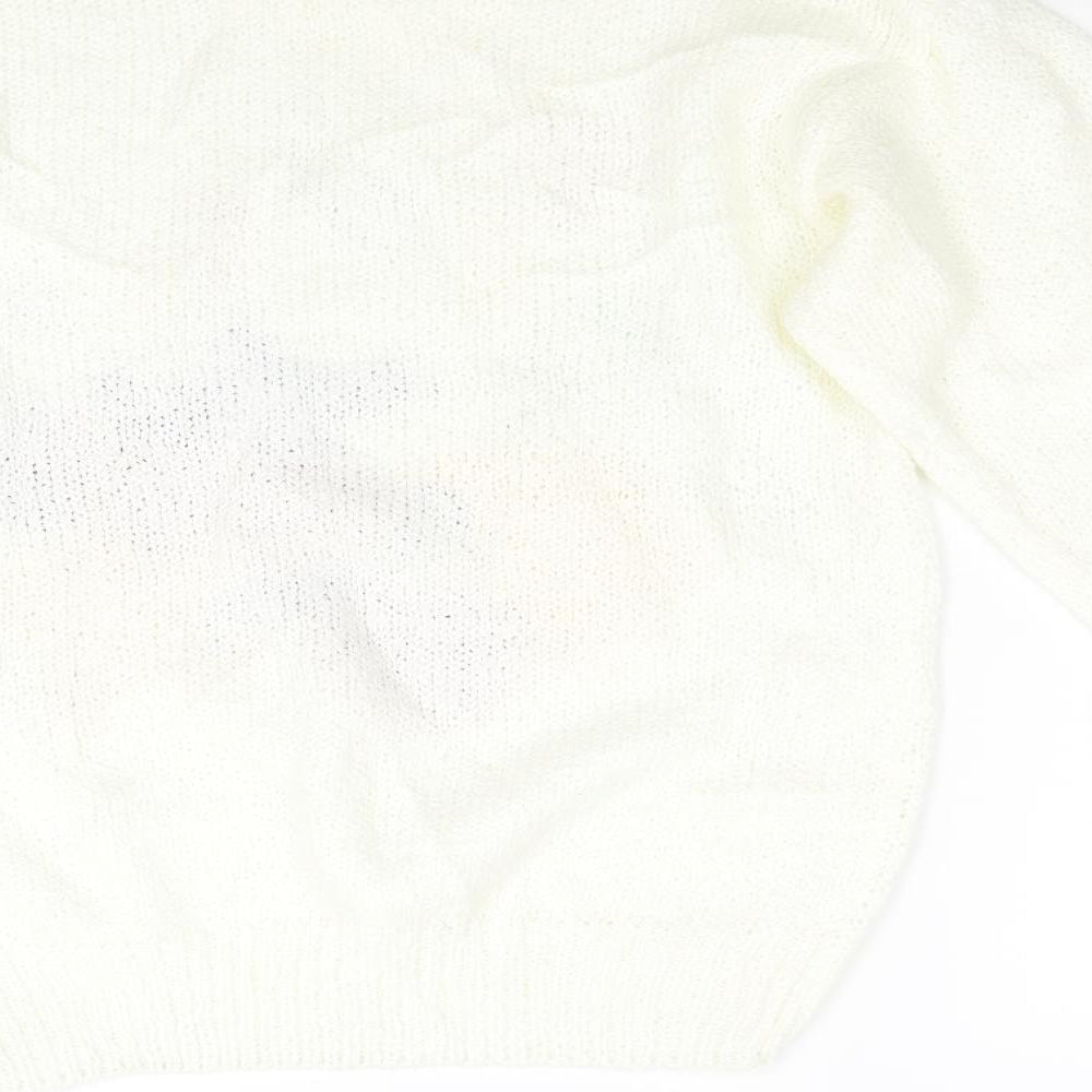 Soft Wear Womens Ivory  Knit Pullover Jumper Size M