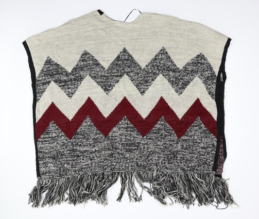 Primark Womens Multicoloured   Jacket Poncho Size M