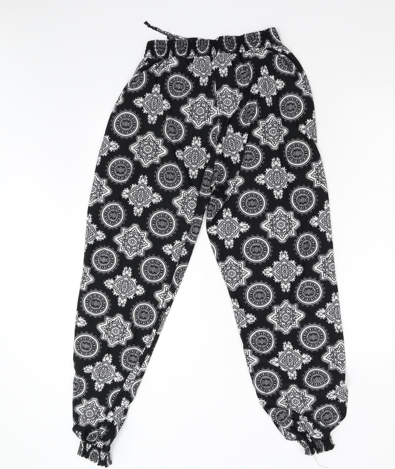 Paul Mac Womens Multicoloured Geometric  Trousers  Size 12 L28 in