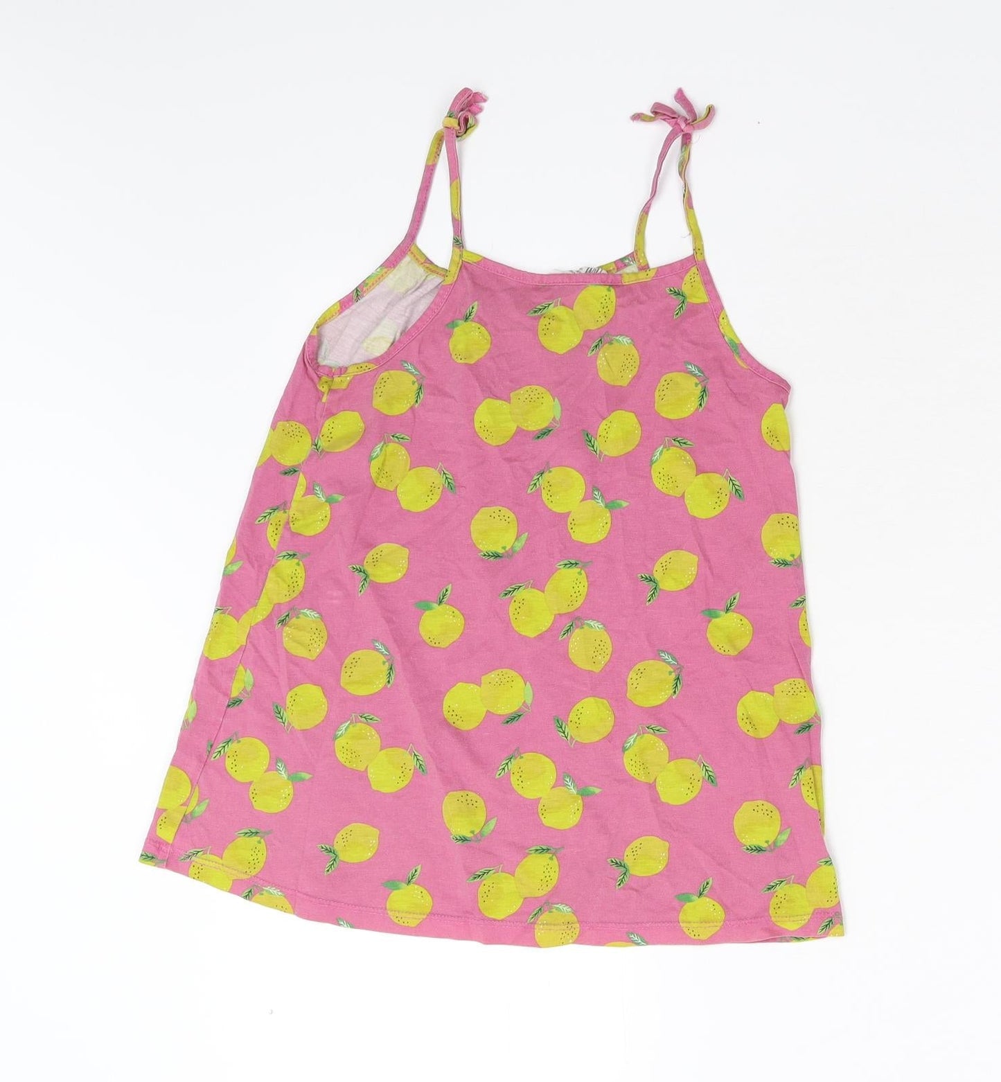 H&M Girls Pink   Basic Tank Size 8-9 Years  - Lemons