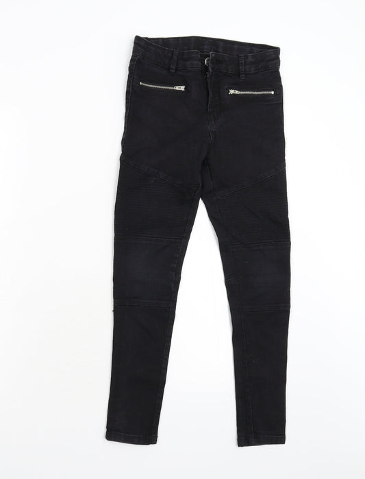 Destination Girls Black  Denim Skinny Jeans Size 11 Years