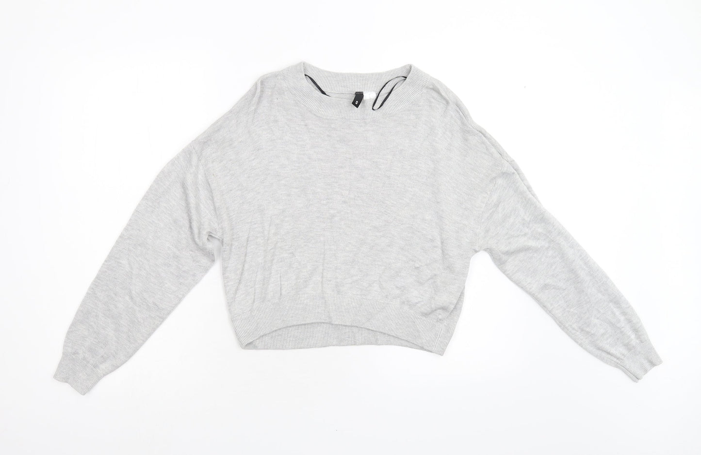 H&M Womens Grey  Knit Pullover Jumper Size S