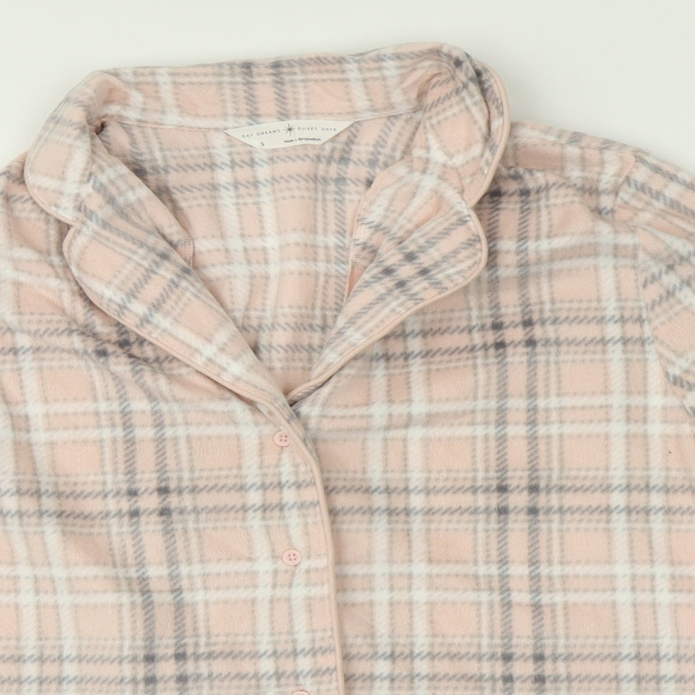 Day dreams Womens Pink Plaid   Pyjama Top Size S