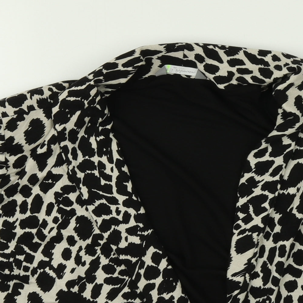 M&S Womens Multicoloured Animal Print  Shrug Jumper Size 14