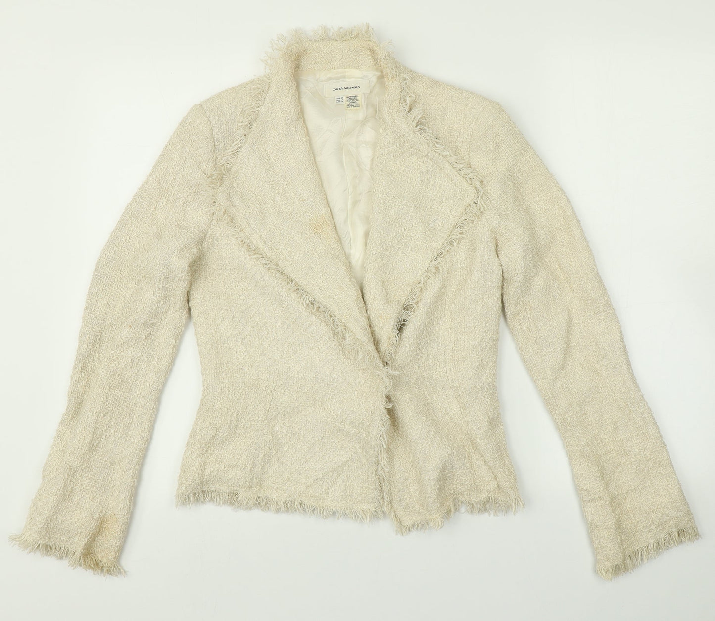 Zara Womens Beige   Cardigan Jumper Size 10