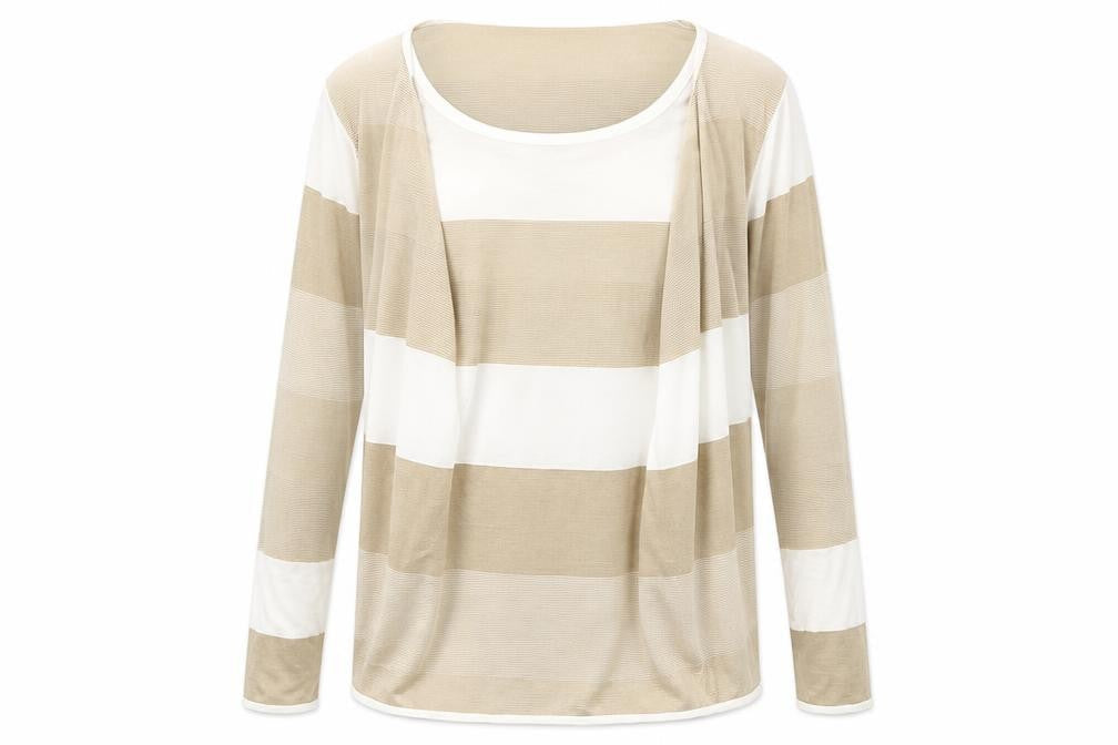 EMW Womens Multicoloured Striped Canvas Pullover Jumper Size L
