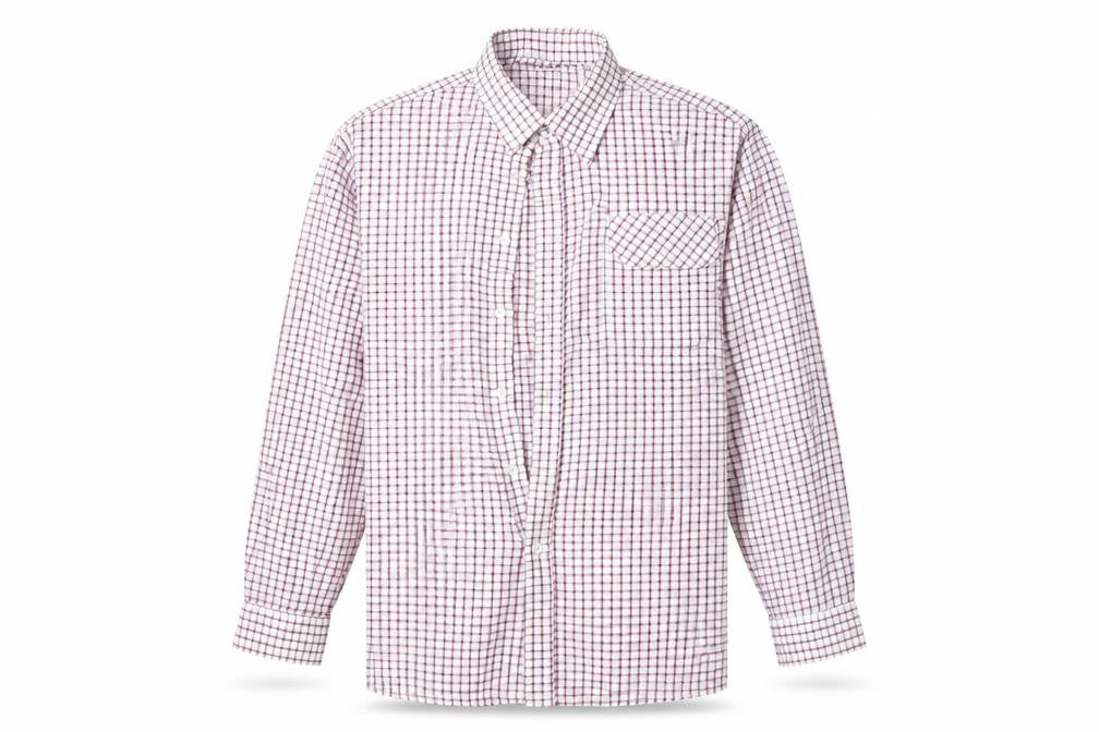 Oxford Mens Multicoloured Check   Button-Up Size L