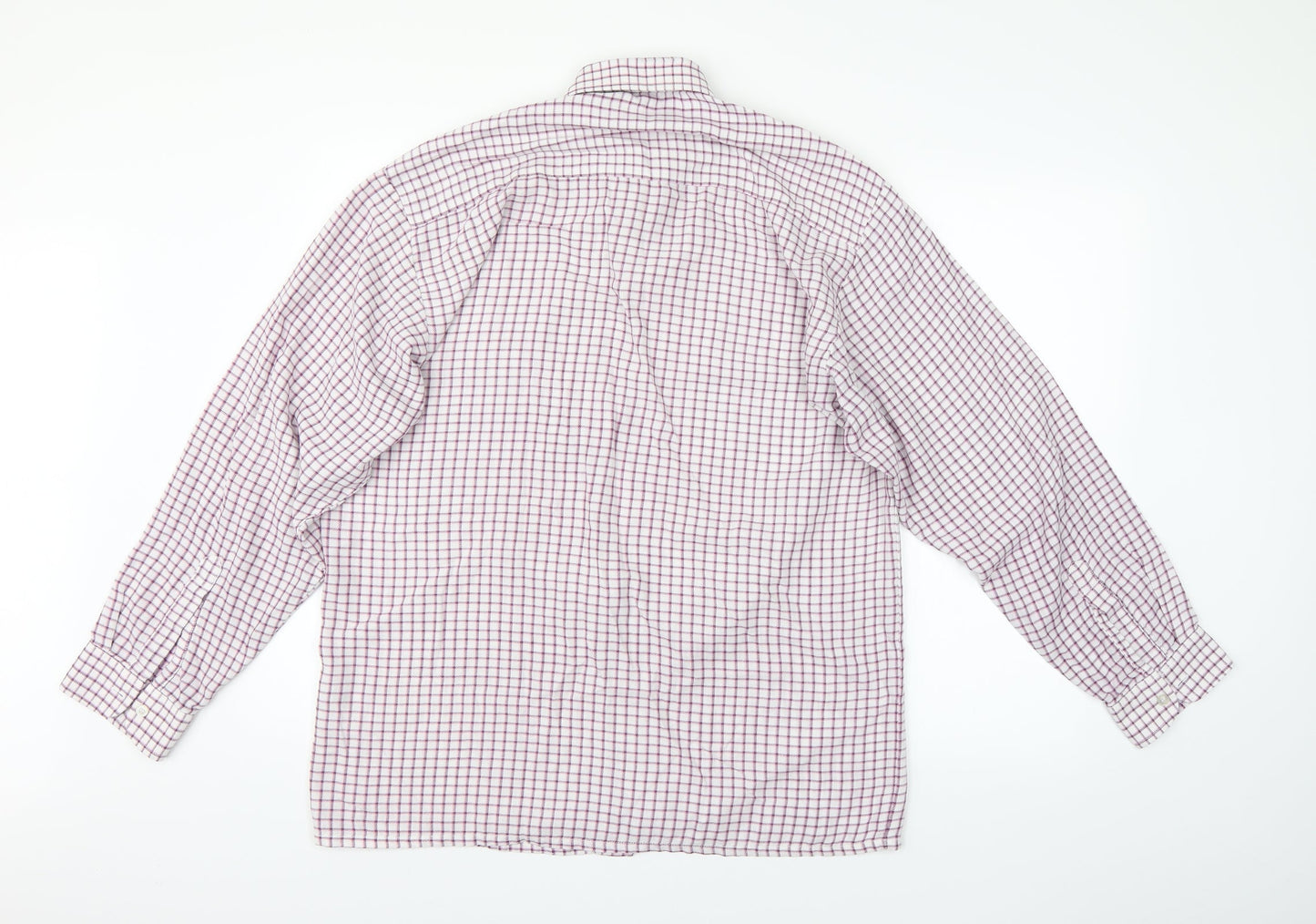 Oxford Mens Multicoloured Check   Button-Up Size L