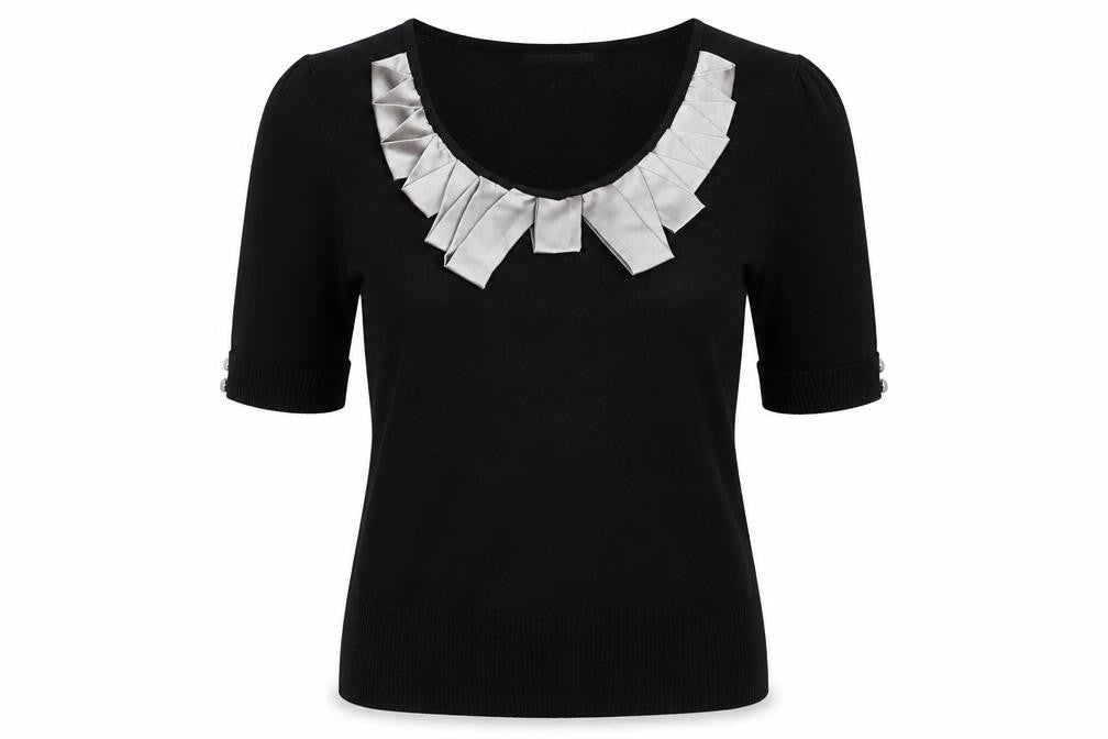 David Emanuel Womens Black  Knit Pullover Jumper Size 12