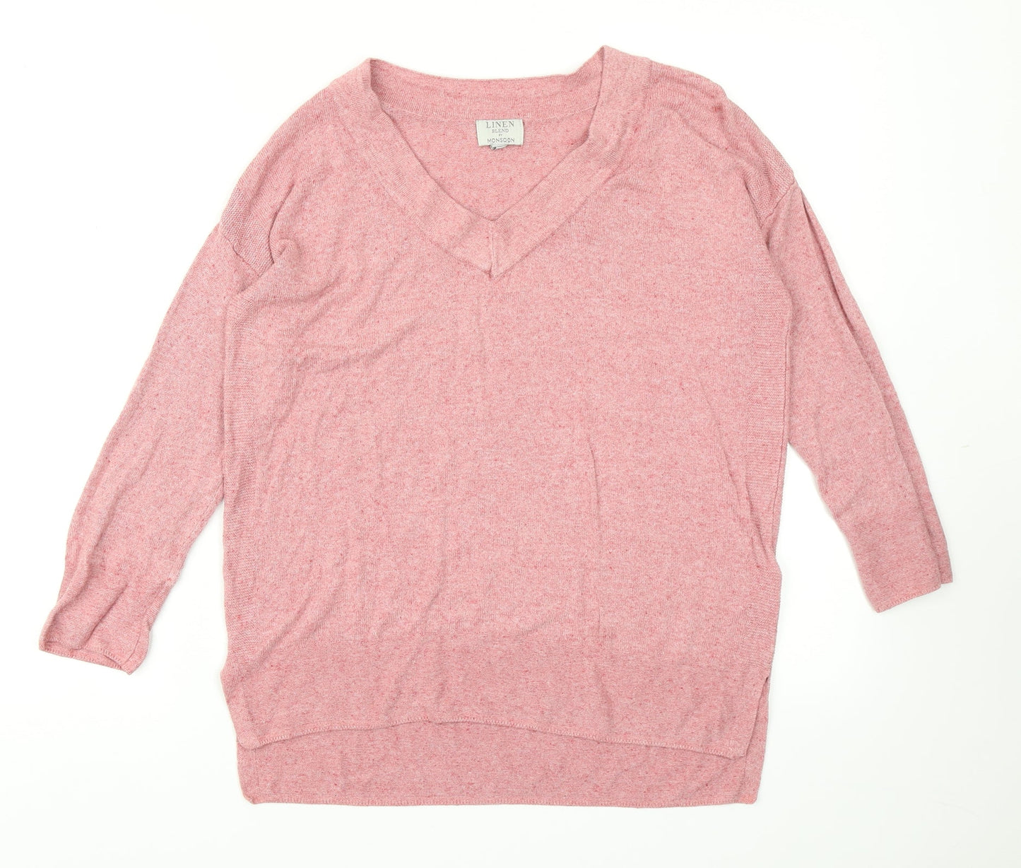Monsoon Womens Pink  Knit Pullover Jumper Size S