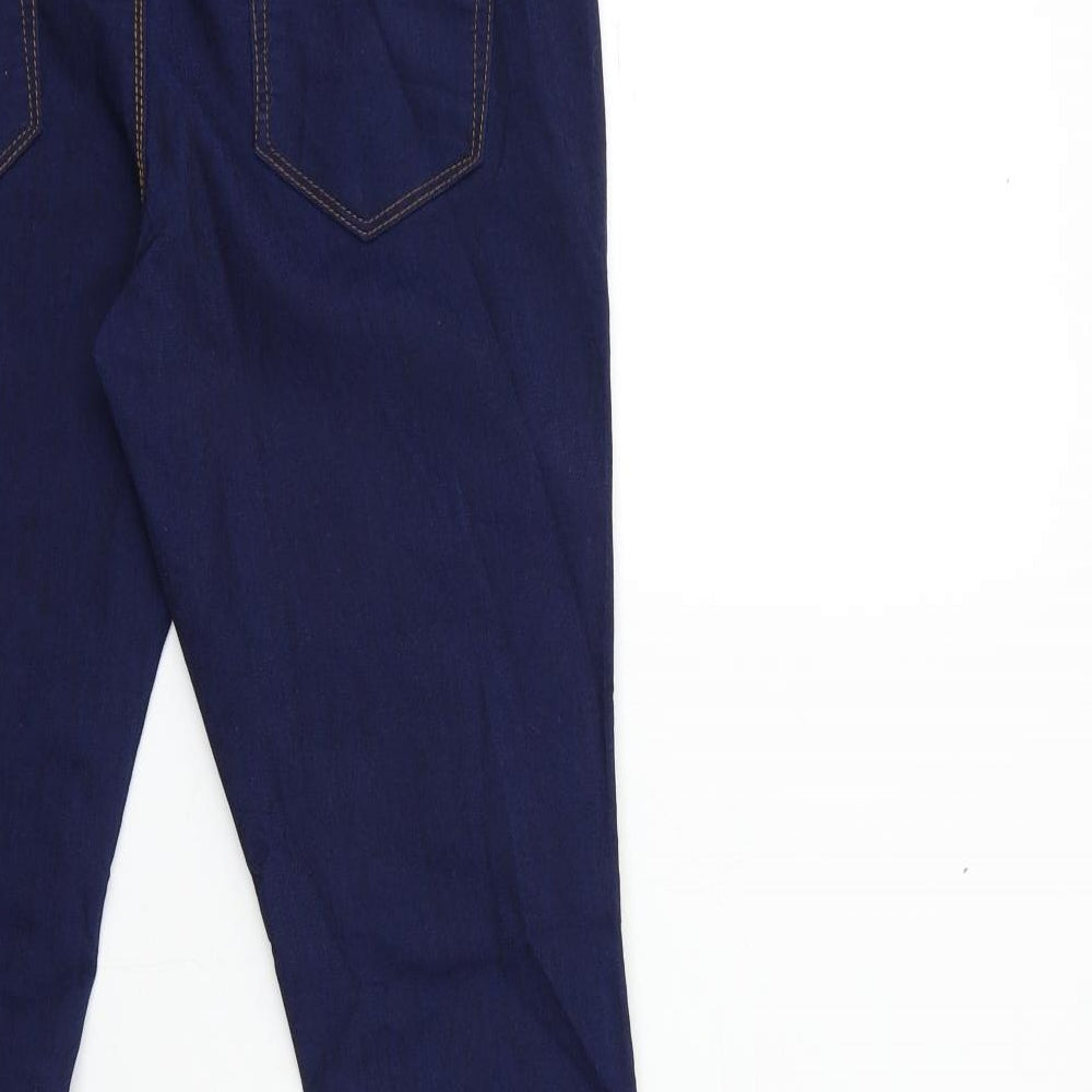 Denim & Co. Womens Blue  Denim Skinny Jeans Size 10 L30 in